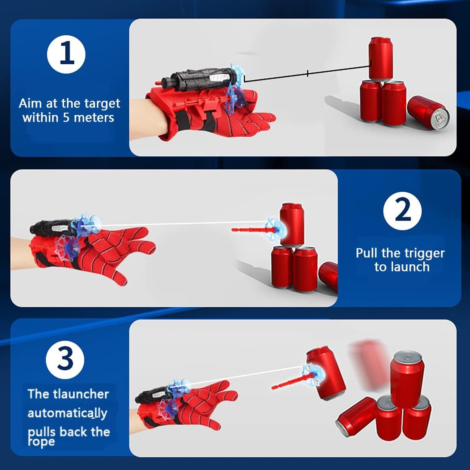 Web Shooter Toy โ Superhero Wrist Launcher for Kids Role-Play Fun