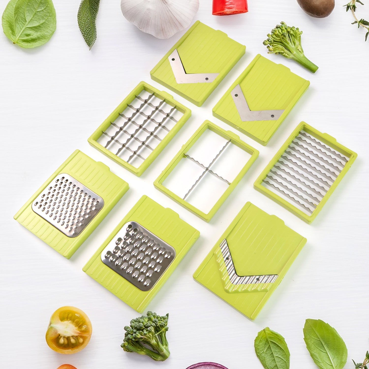 Pro 9-in-1 Vegetable Cutter with Container & Drain Basket