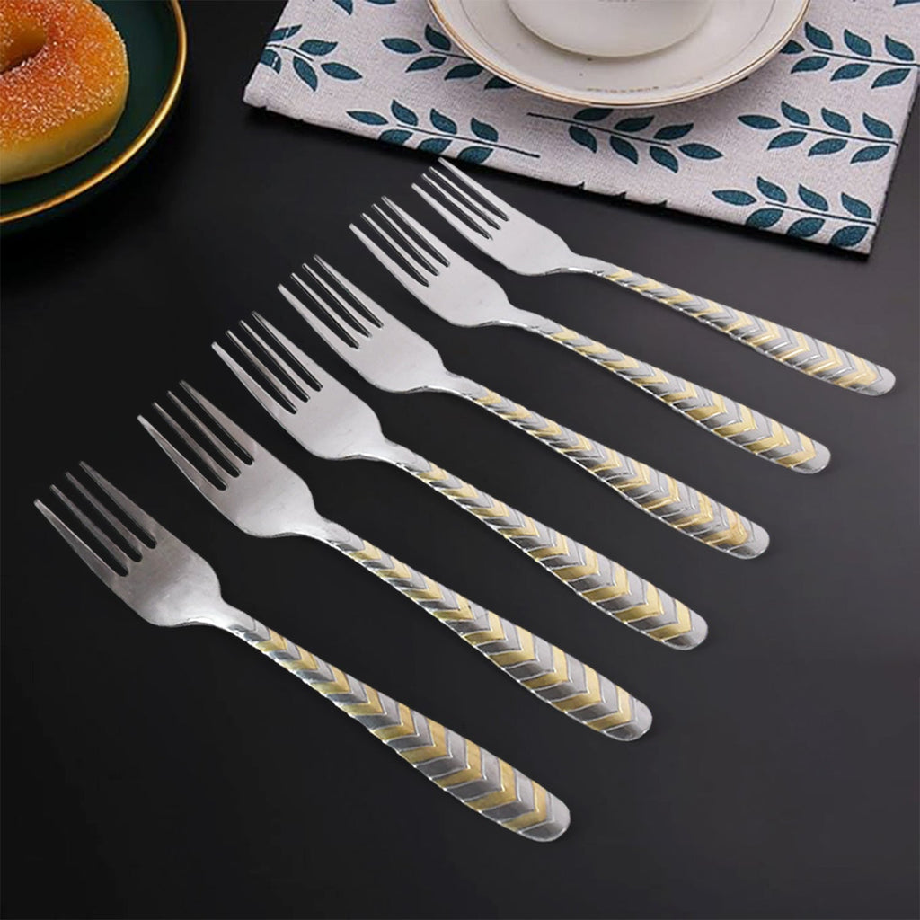Elegant Stainless Steel Fork (6 Pcs Set)