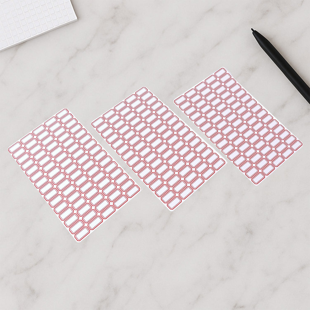 Multipurpose Blank Label Sticker Sheets (50 Sheet Set)