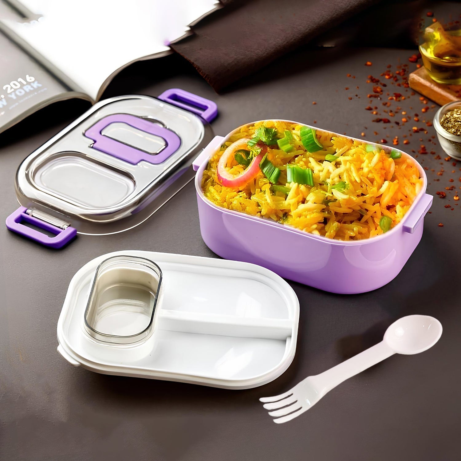 DailyBite Multi-Use Leakproof Lunch Box