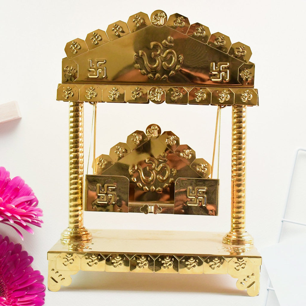 Dev Lok Traditional Brass Jhula Pair