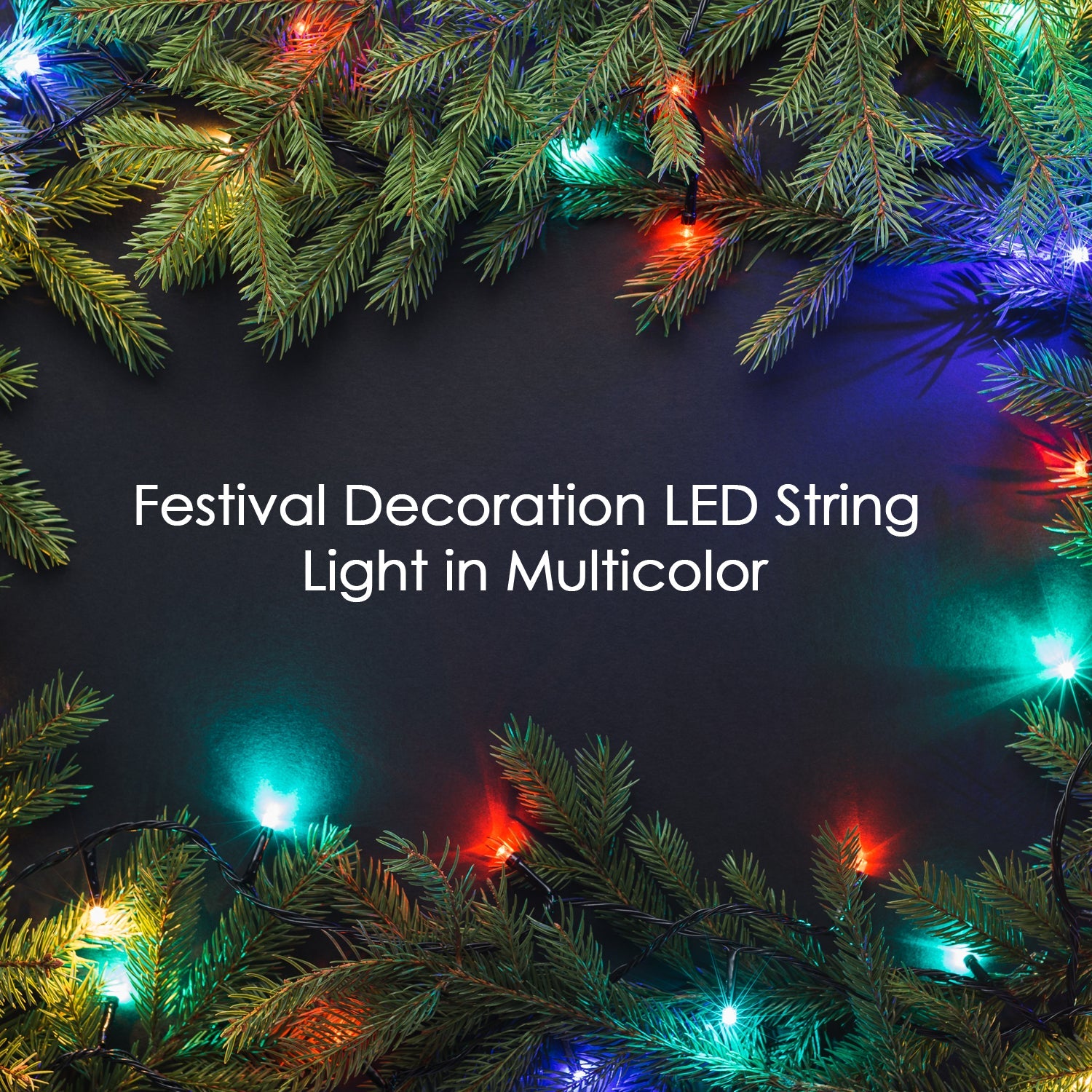 LED string lights for Christmas and festivals, multi-color