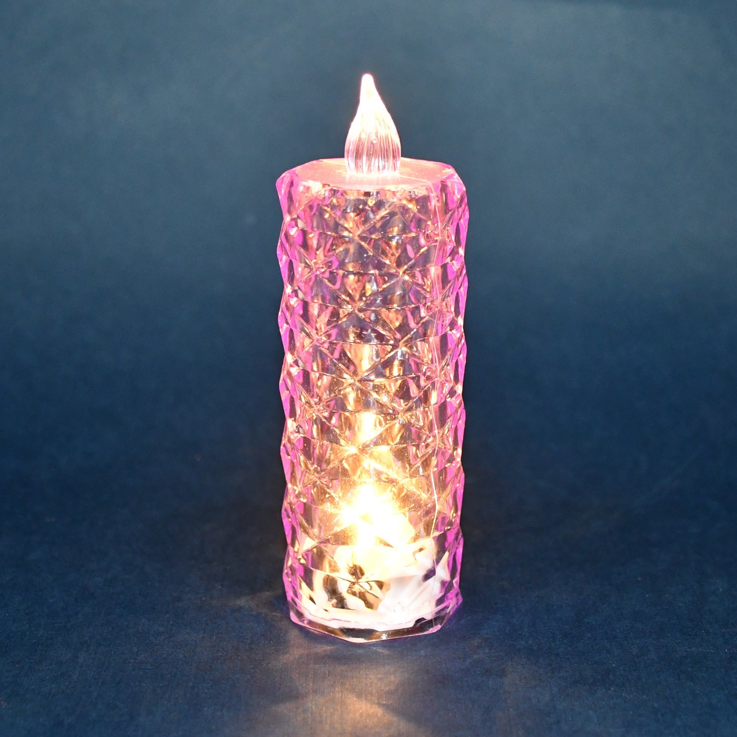Candles for Home Decoration, Crystal Candlelight (1 Pc / Multicolor)