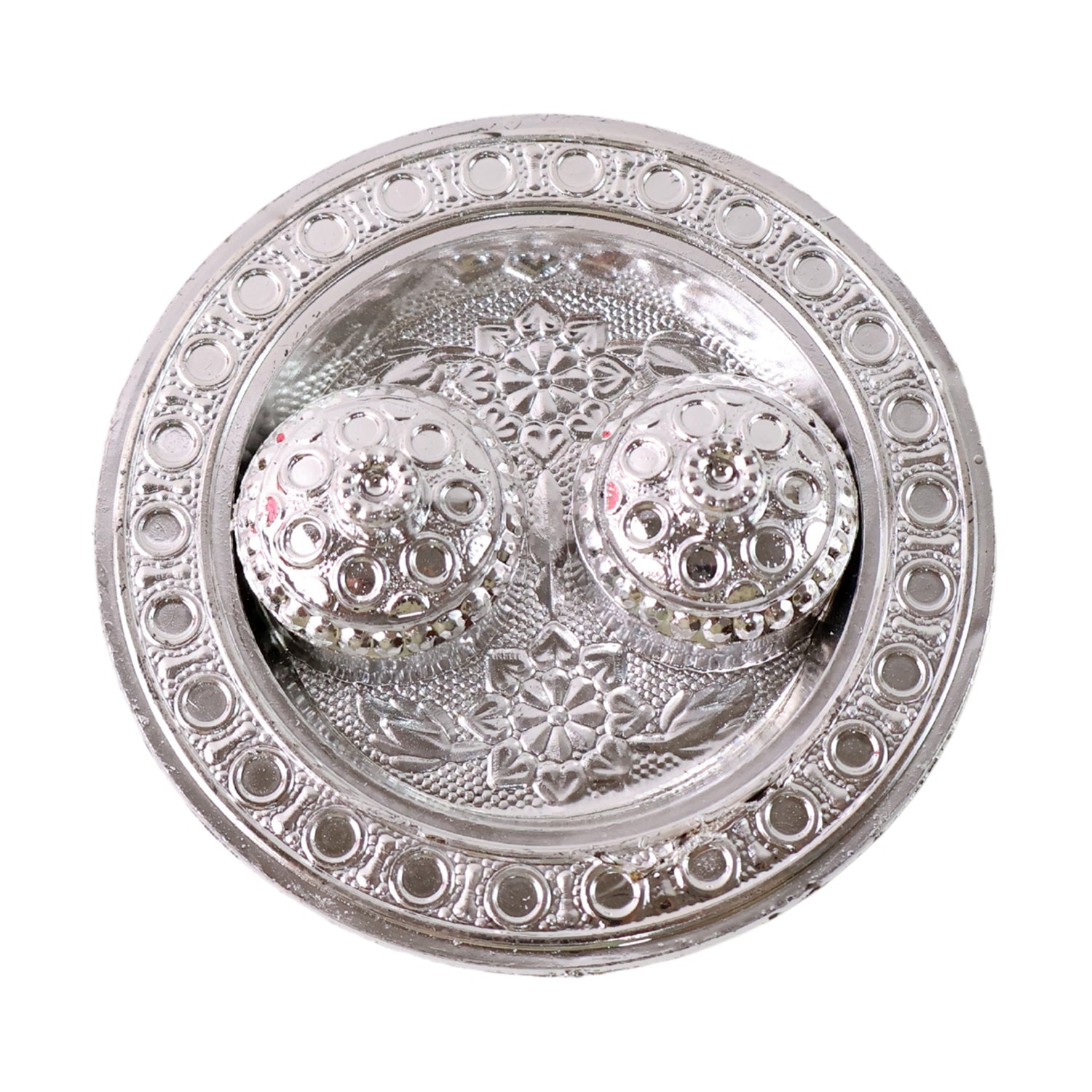 Round Shape Special Puja Thali, Kumkum Thali Holder (1 Pc / Small)