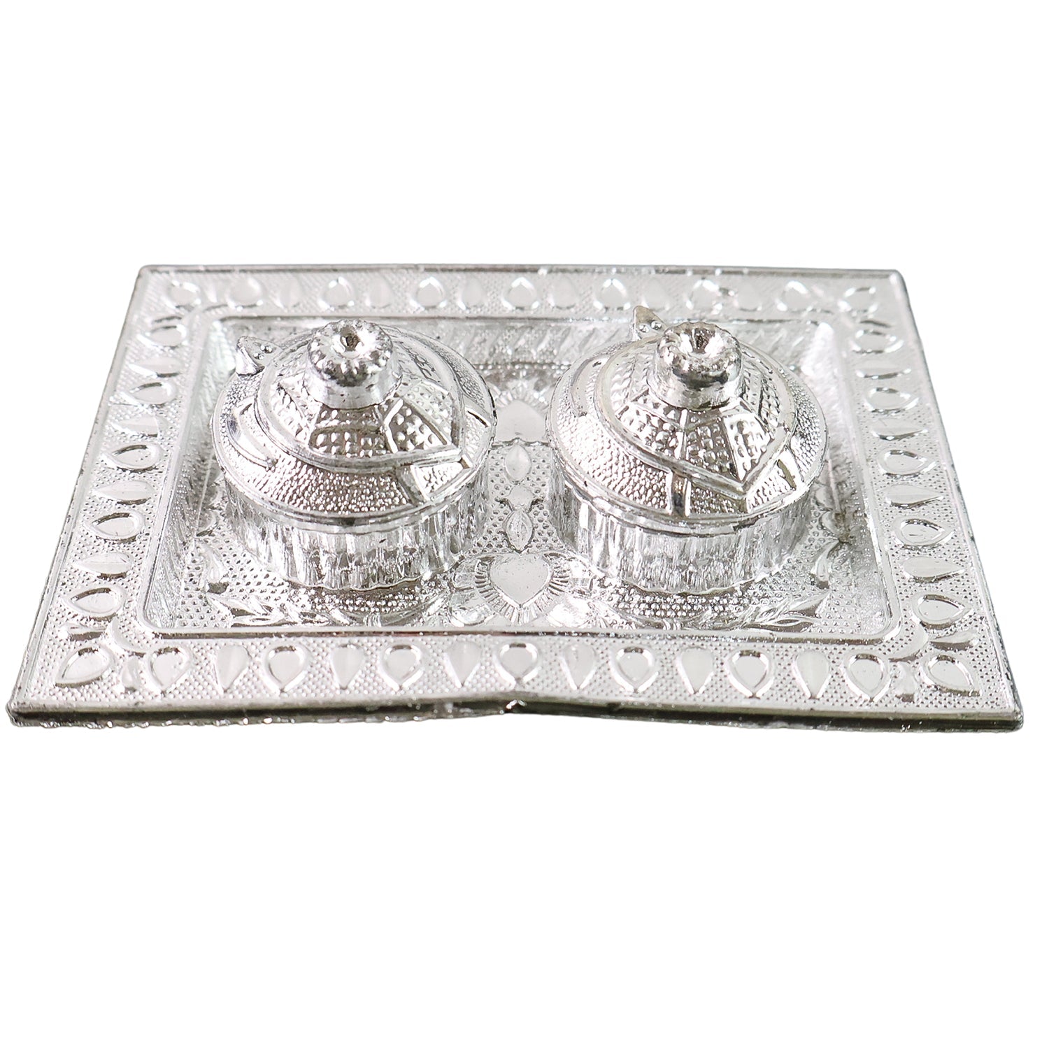Tray Shape Special Puja Thali (1 Pc / Mix Design)