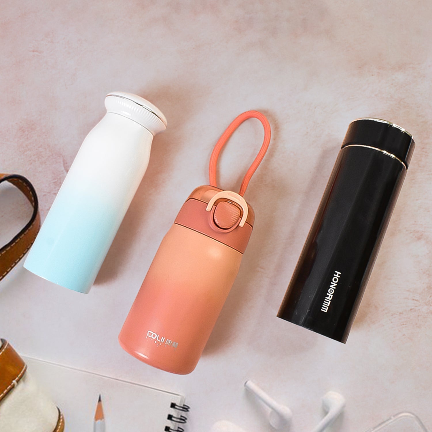 Stainless Steel Vacuum water Bottle 400ML (1 Pc)