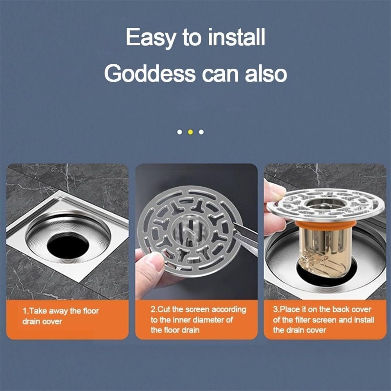 Shower Stopper, Anti-Odour Floor Drain Core with Filter Mesh (1 Pc)