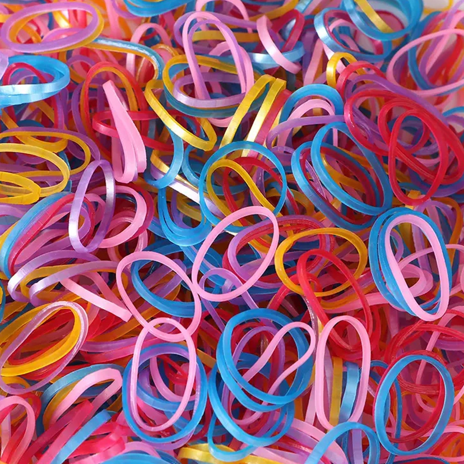 Multicolor Rubber Bands (Elastic & Reusable, Office & Home), Hair accessories