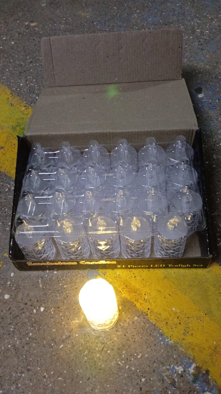 Flameless and Smokeless Decorative Candles LED Tea Light (24 Pcs Set)