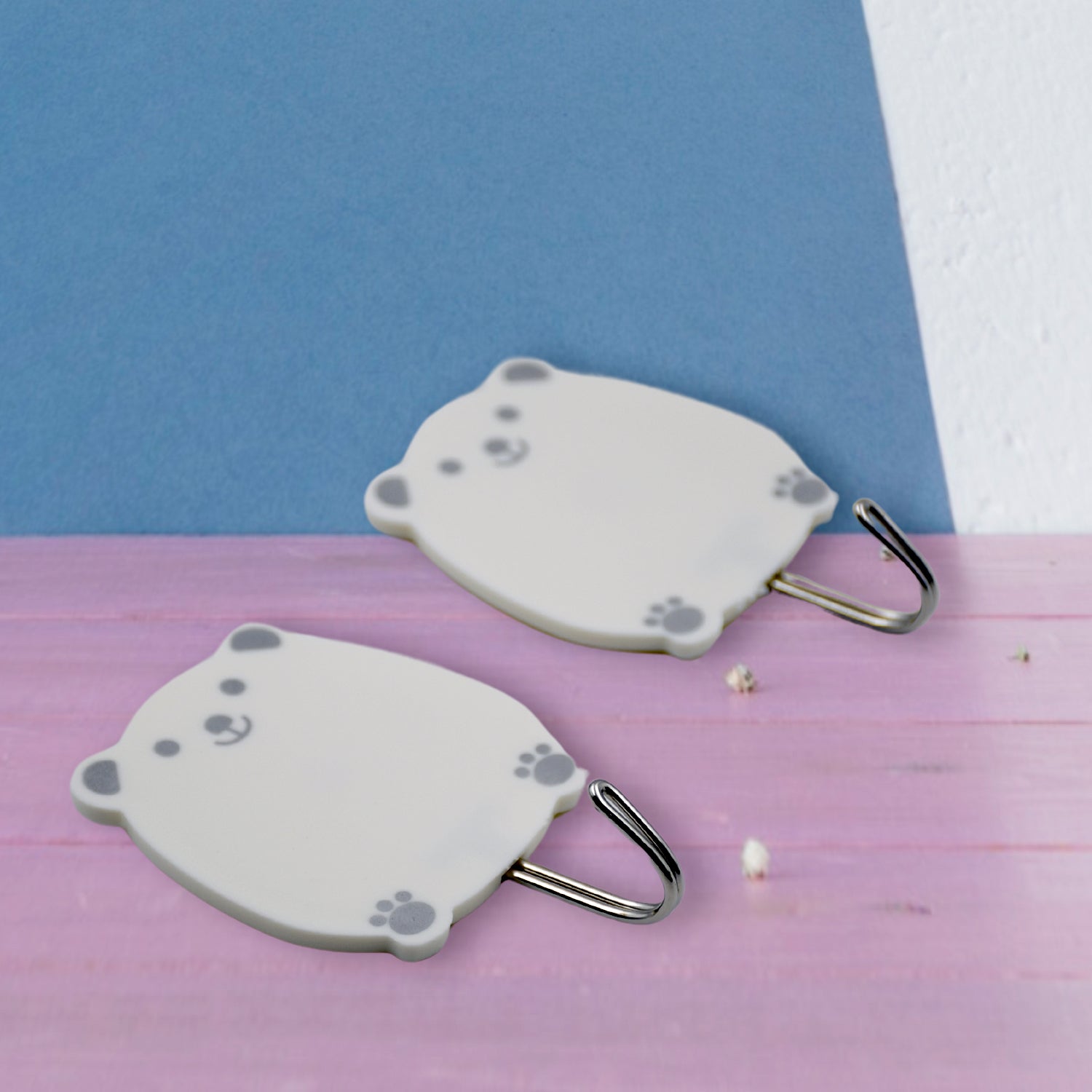 Multipurpose Strong Hook Self-Adhesive hooks for wall Heavy Plastic Hook, Sticky Hook Household For Home , Decorative Hooks, Bathroom & All Type Wall Use Hook , Suitable for Bathroom, Kitchen, Office (2 Pc Set)