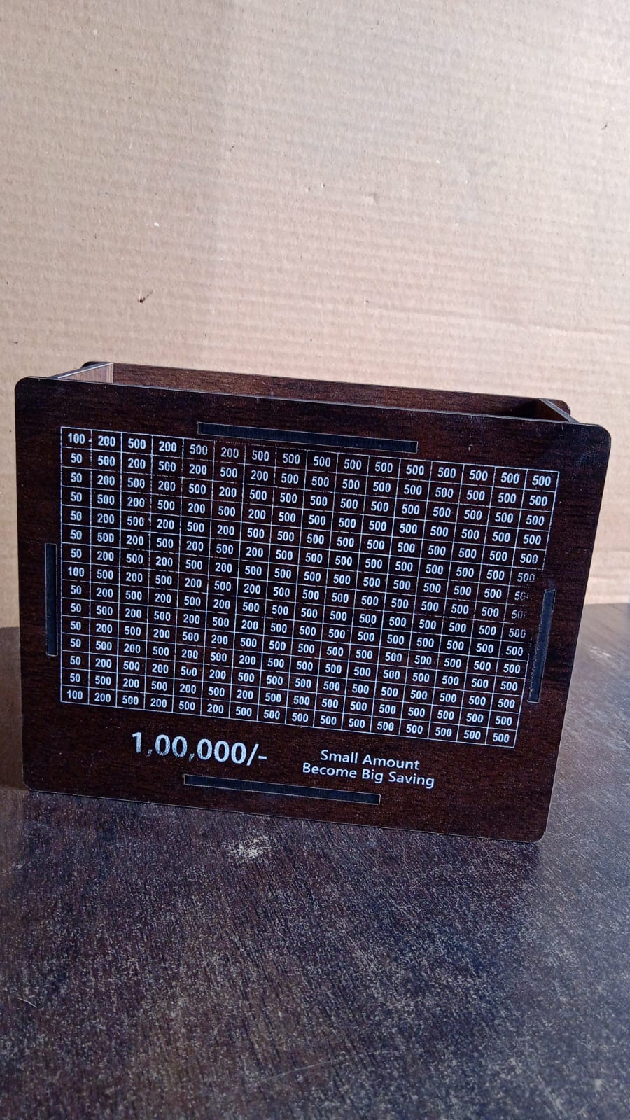 Wooden Money / Piggy Bank, Money Box (1 Pc / Pen Not Included)