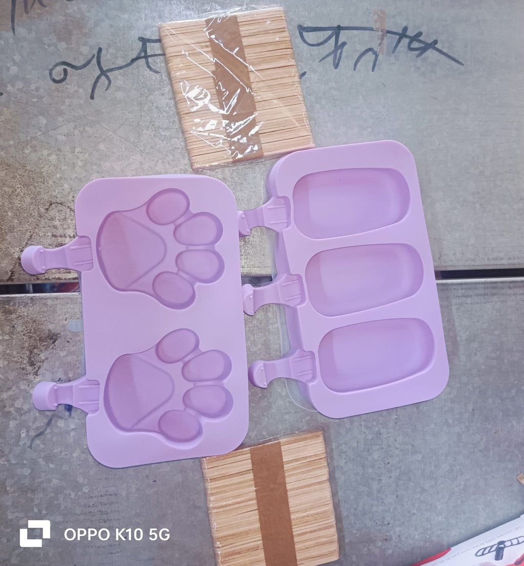 Silicone Sicle Molds – DIY Ice Pops with Lids & 50 Sticks
